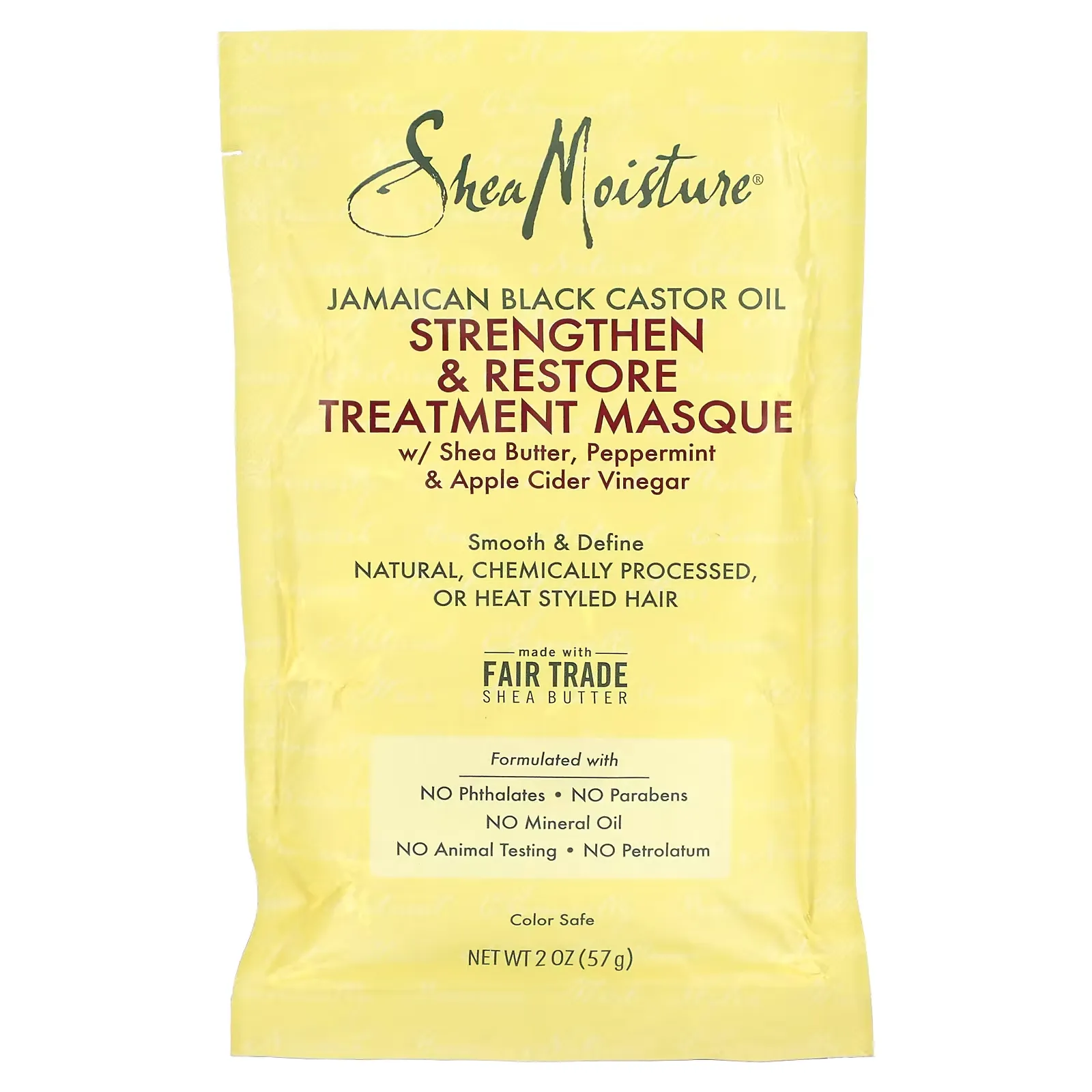 Jamaican Black Castor Oil, Strengthen & Restore Treatment Masque, 2 oz (57 ml)