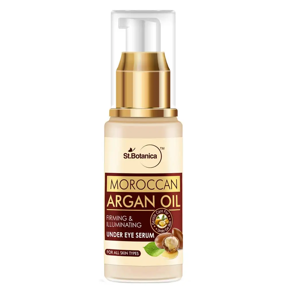 St.Botanica Moroccan Argan Oil Firming & Illuminating Under Eye Serum,  25 ml  for All Skin Types