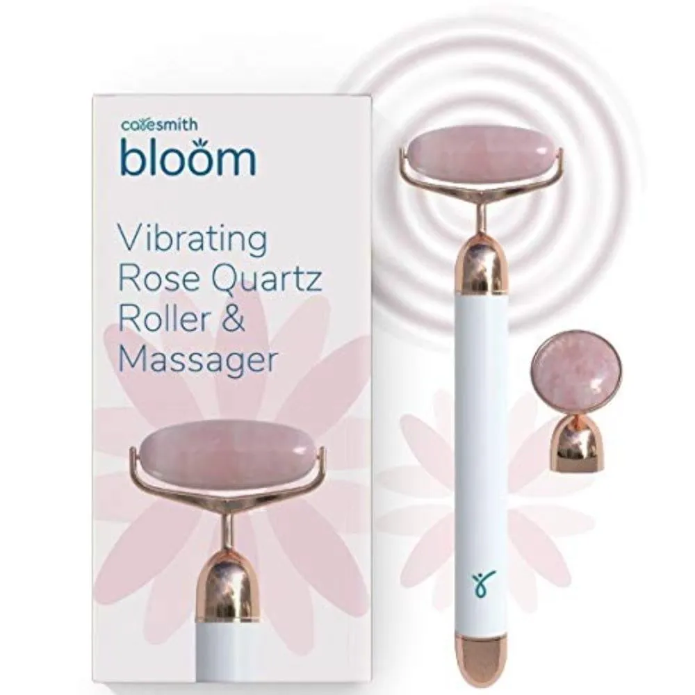 Caresmith Cs69 Bloom Vibrating Rose Quartz Face Roller