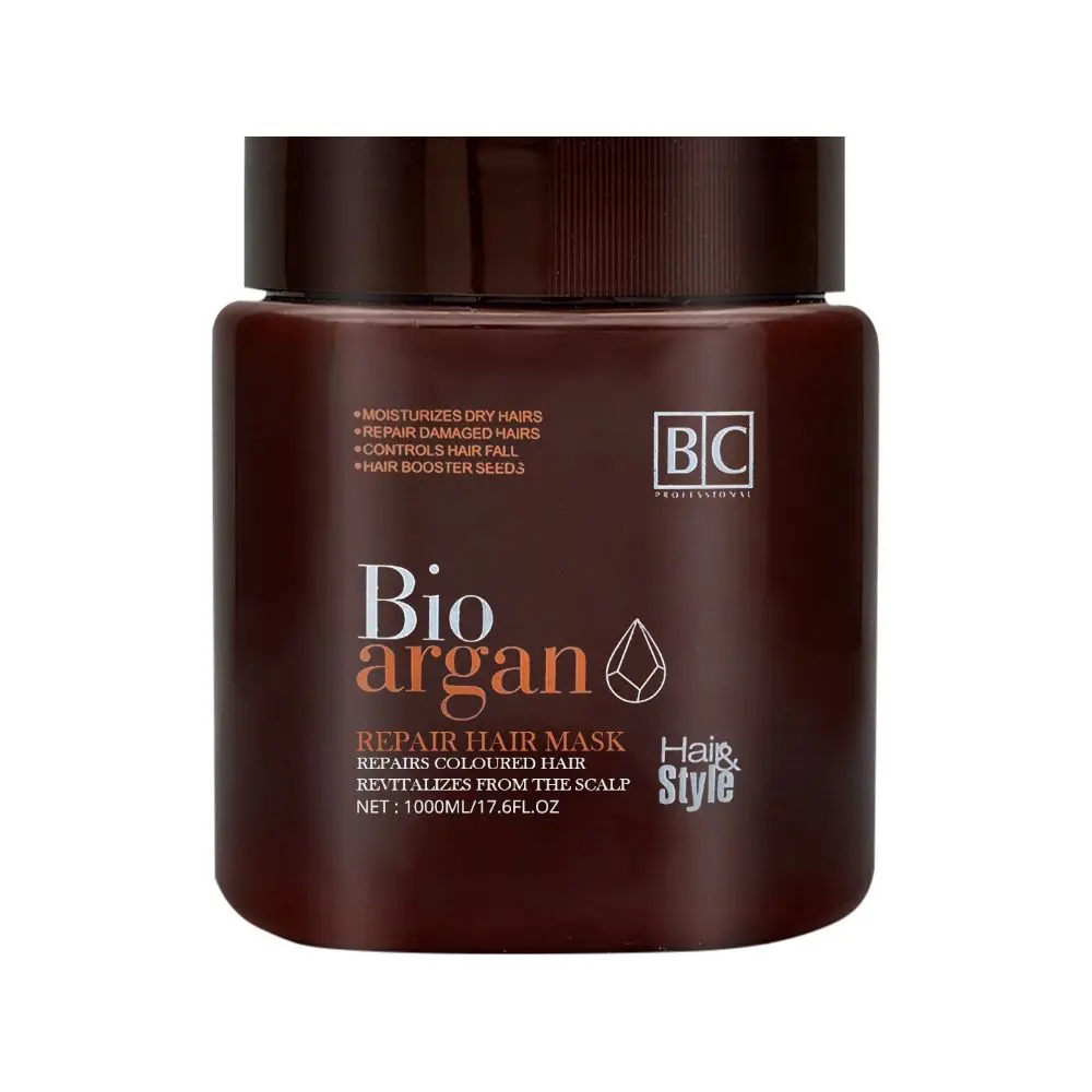 Berina Bio Argan Oil Hair Repair Mask - 500ml (Dark Brown)