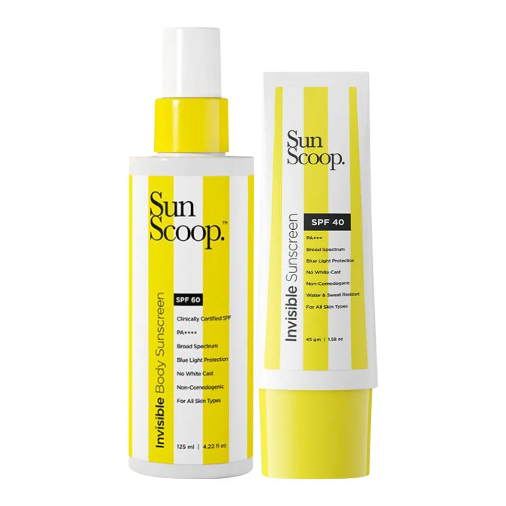 Sunscoop Face & Body Invisible Sunscreen - Everyday Hydration SPF