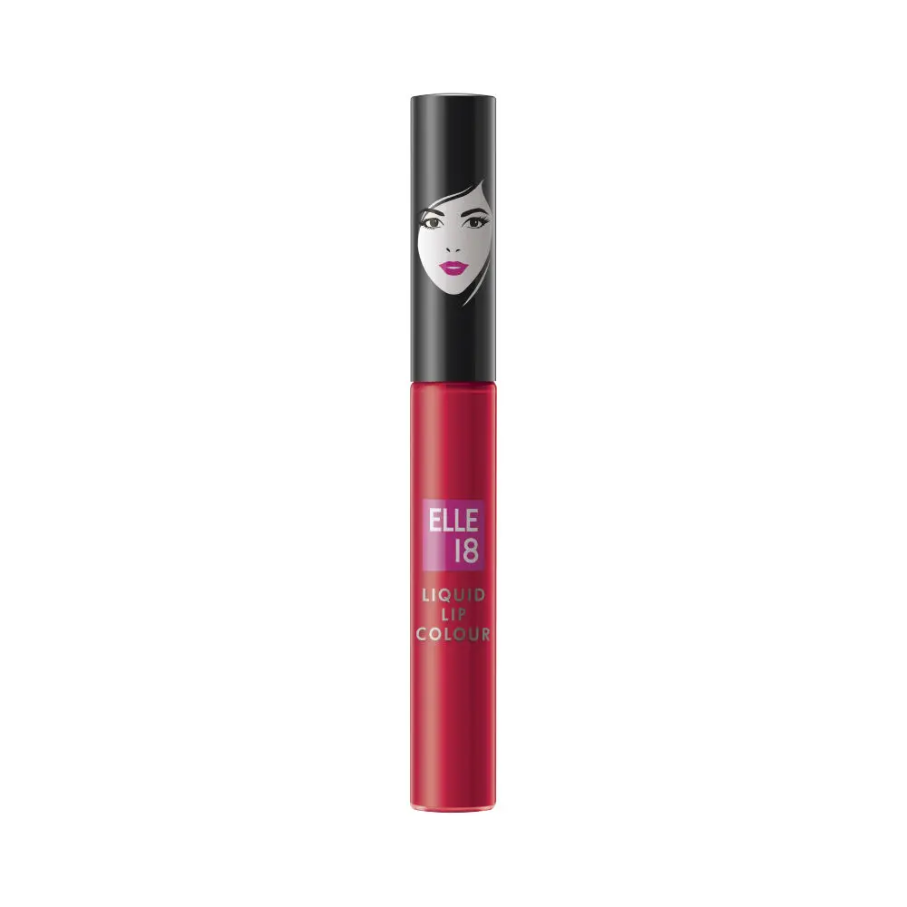 Elle18 Liquid Lip Color, Smashing Red, 5.6ml