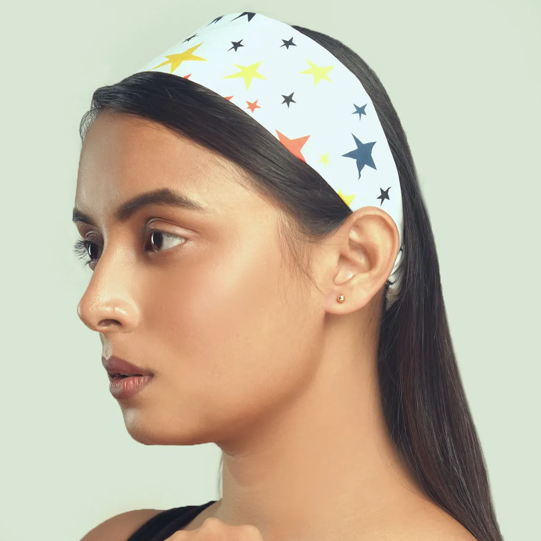 Belleziya Multi Colored Star Patterened Hair Band For Women