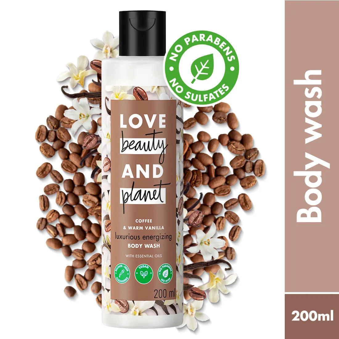 Love Beauty & Planet Coffee & Warm Vanilla Sulfate Free Body Wash