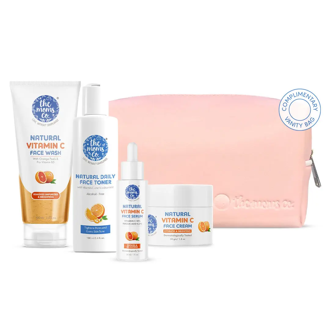 The Moms Co. Natural Vitamin C Complete Face Care Routine Kit