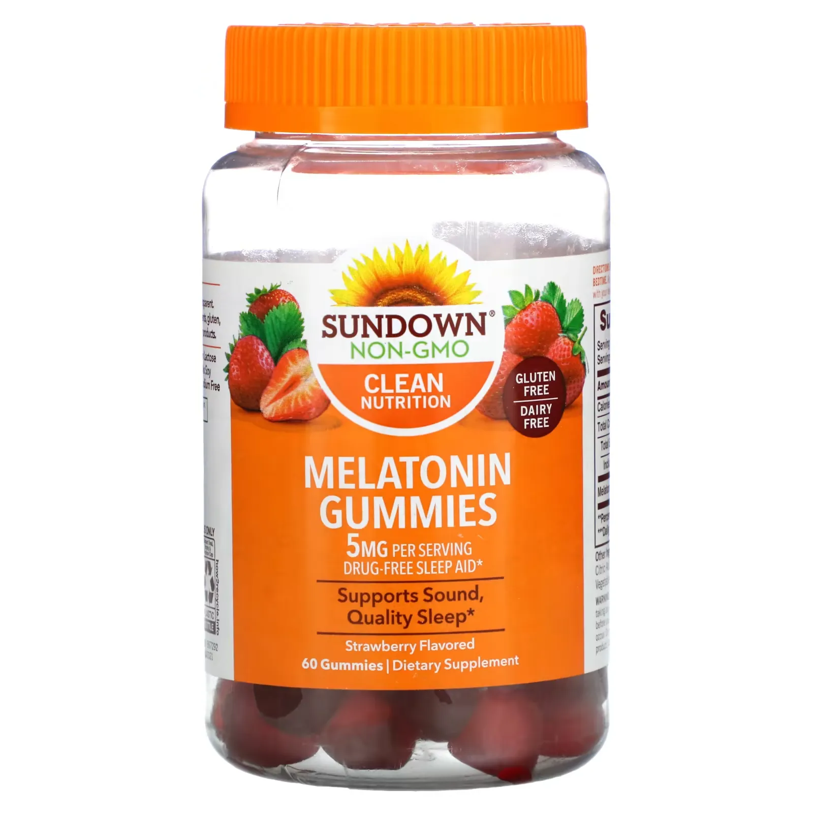 Melatonin Gummies, Strawberry, 2.5 mg, 60 Gummies