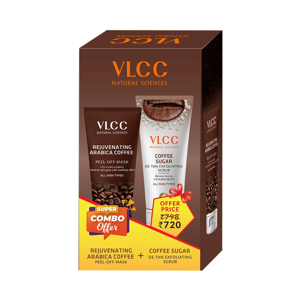 VLCC Coffee Scrub & Peel-Off Mask Combo