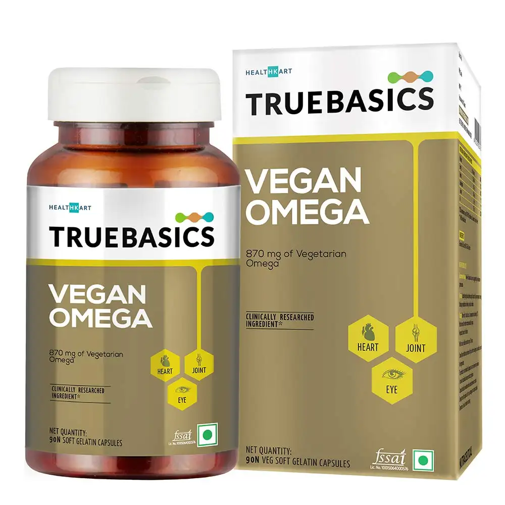 TrueBasics Vegan Omega 3 6 9,  90 softgels