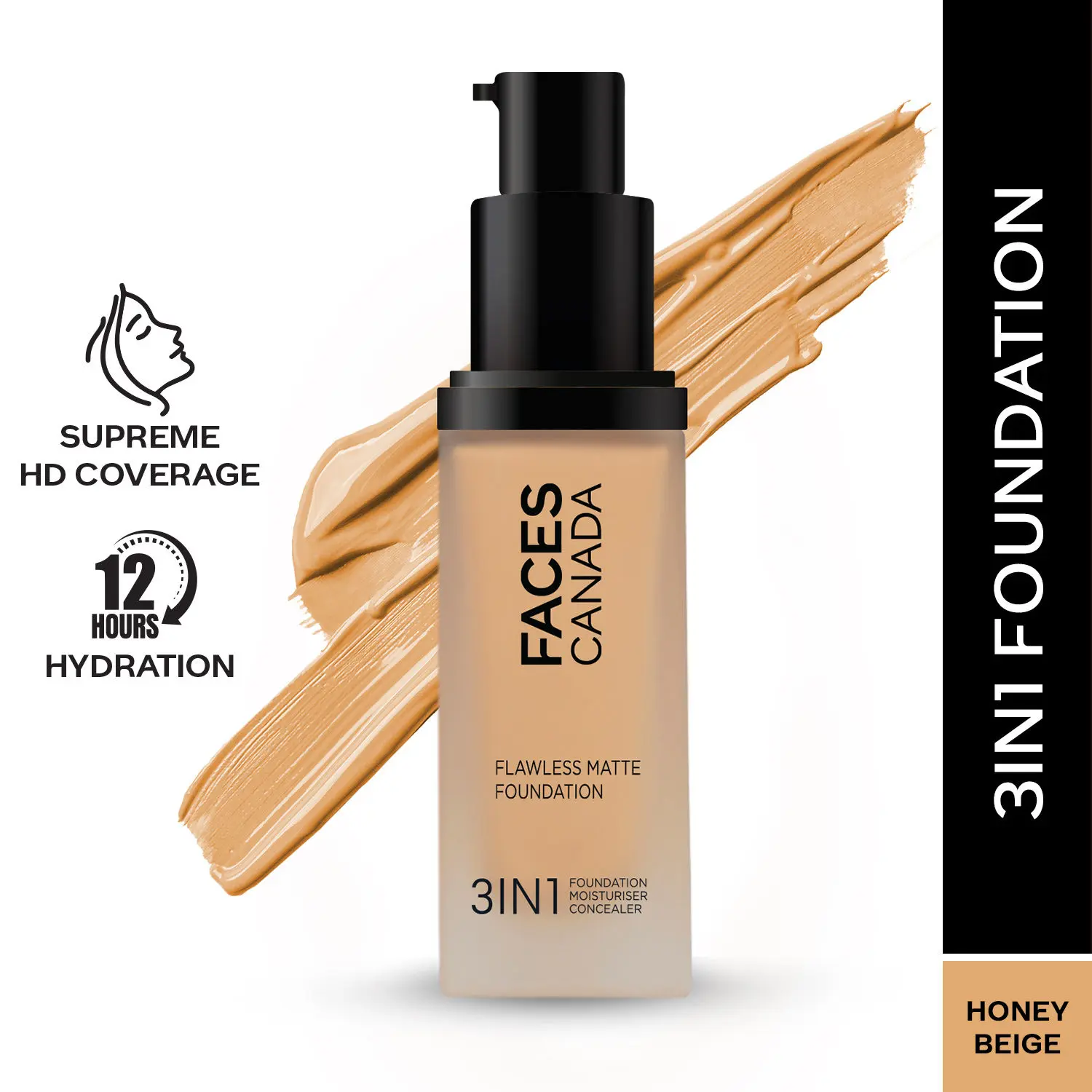 FACES CANADA Flawless Matte Foundation Honey Beige 031 30ml