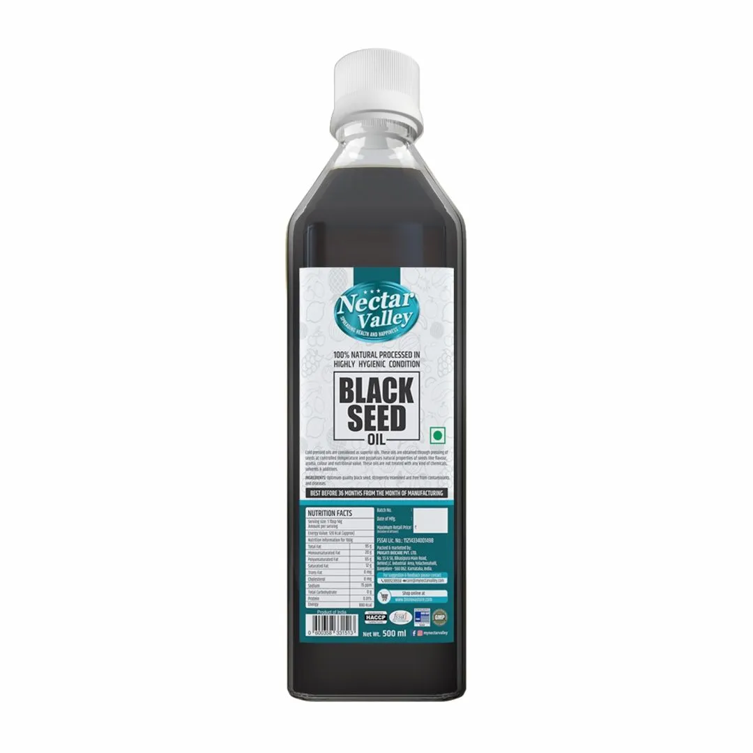 Nectar Valley Black Seed Oil, 100% Natural Cold Pressed for Hair