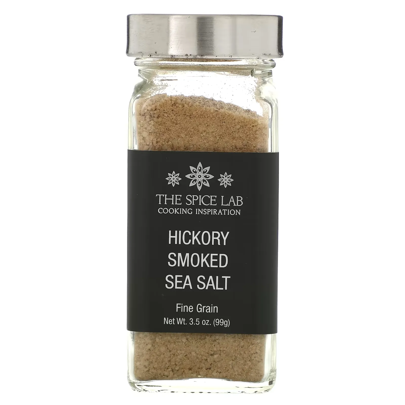 Hickory Smoked Sea Salt, Fine Grain, 3.5 oz (99 g)