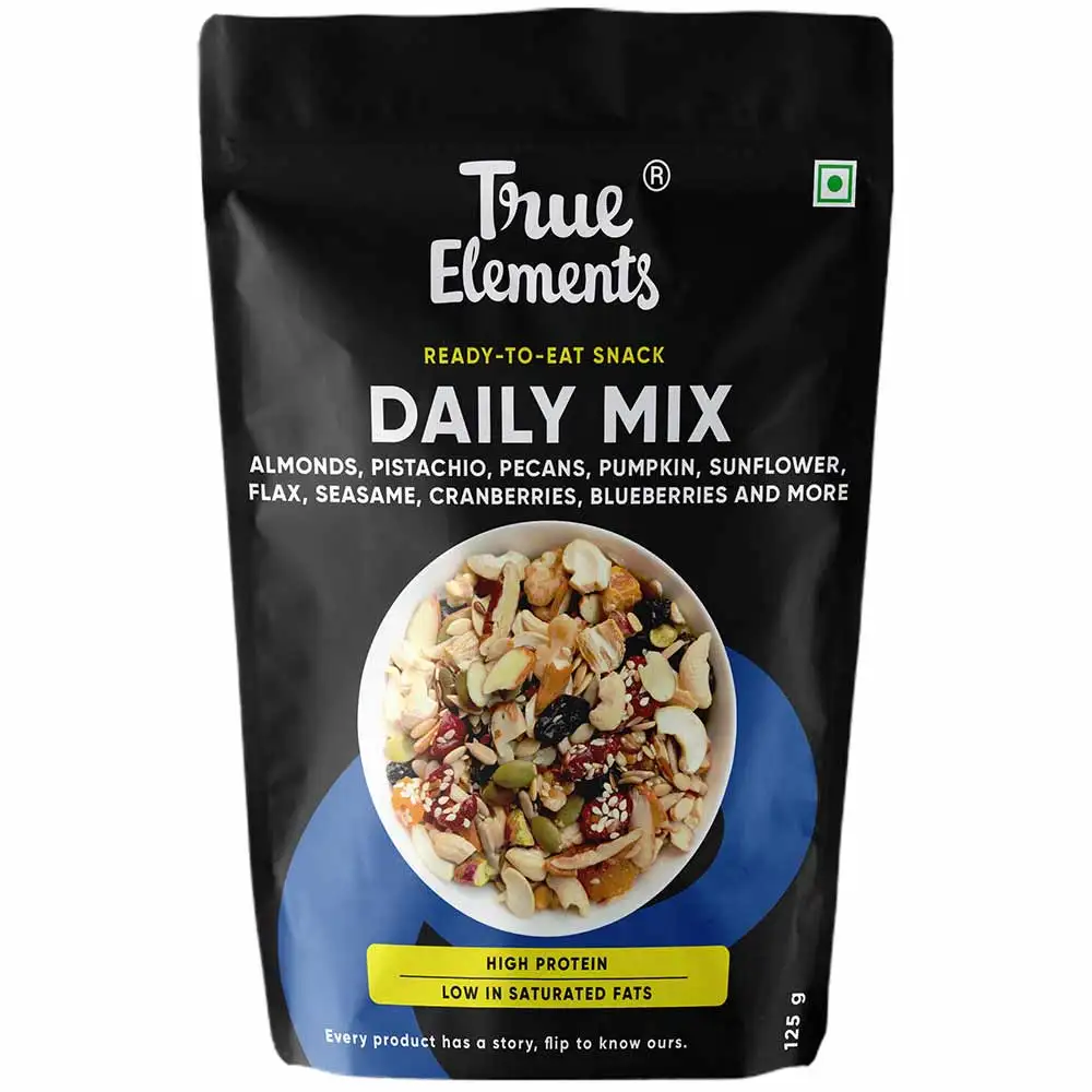 True Elements Daily Dose Trail Mix,  Unflavoured  125 g