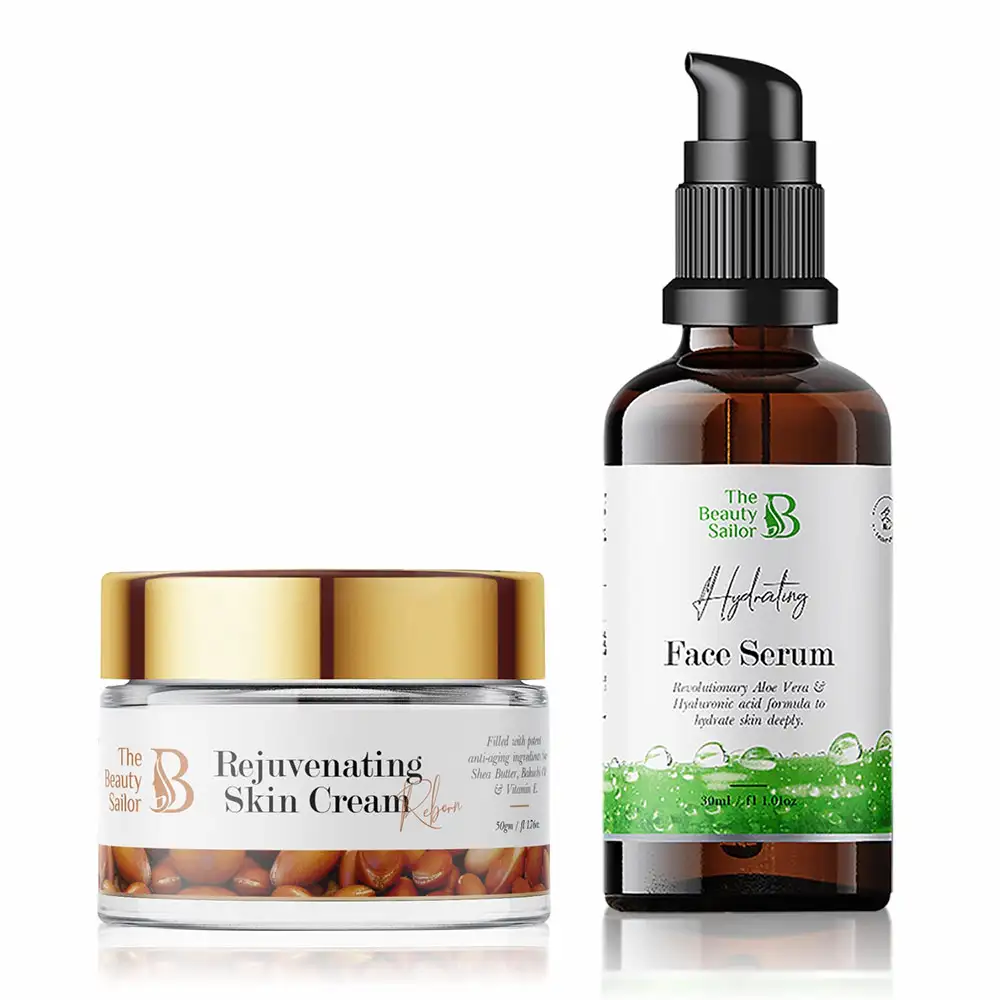 The Beauty Sailor Rejuvenating Skin Cream 50 g & Hydrating Face Serum Combo,  30 ml  Anti Ageing