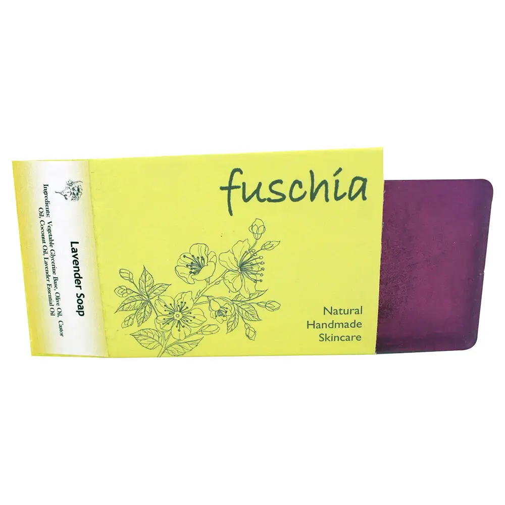 Fuschia Lavender Natural Handmade Glycerine Soap,  100 g  for All Skin Types