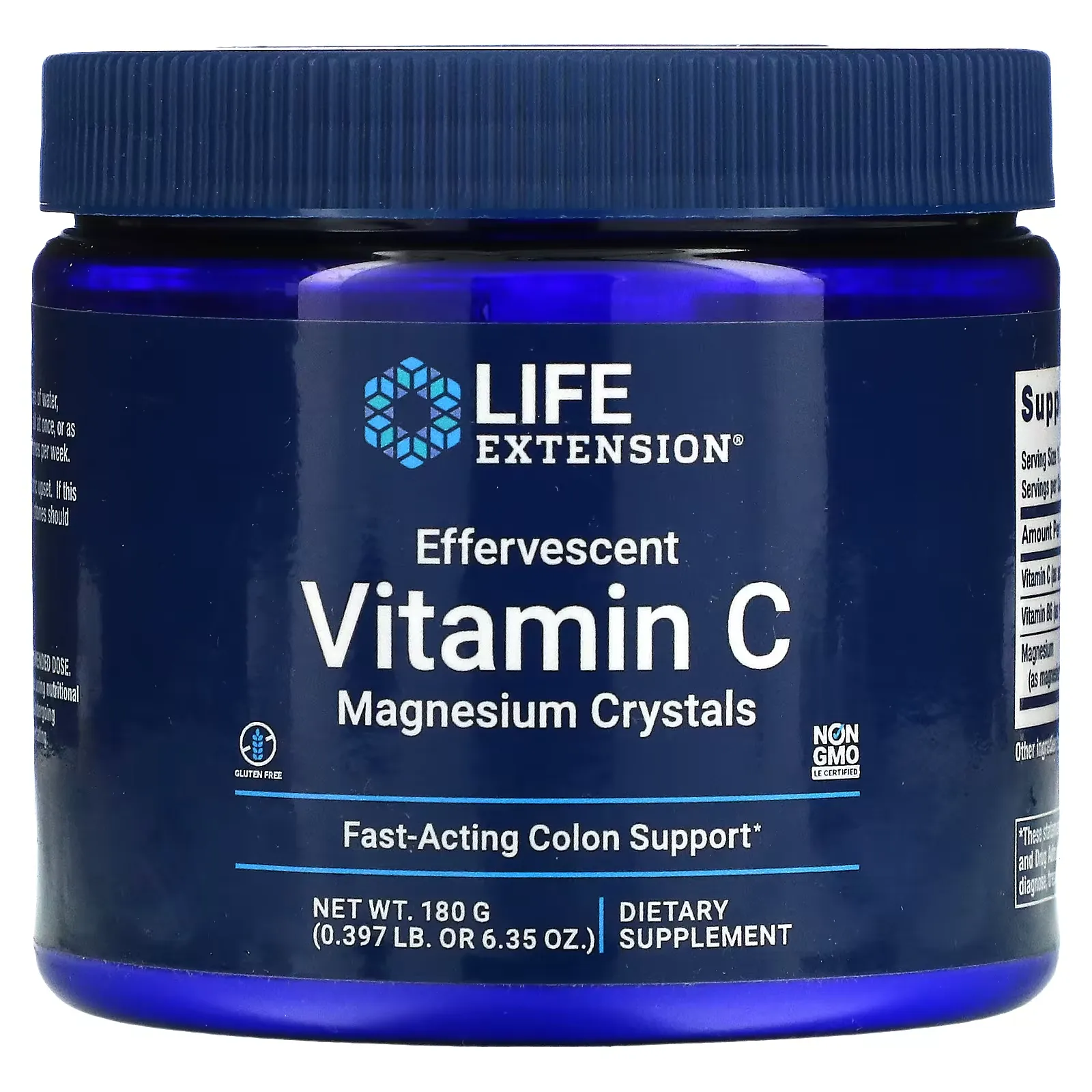 Effervescent Vitamin C, Magnesium Crystals, 6.35 oz (180 g)