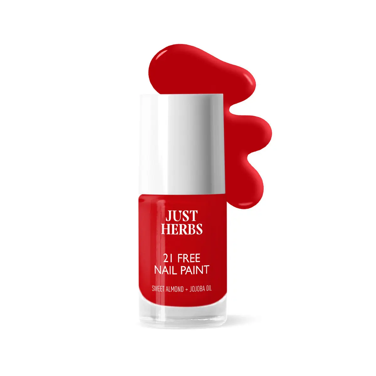 Just Herbs Nail Polish 21 Chemical Free Formula,Quick Dry,Glossy, Wild Indian Rose - 6ml