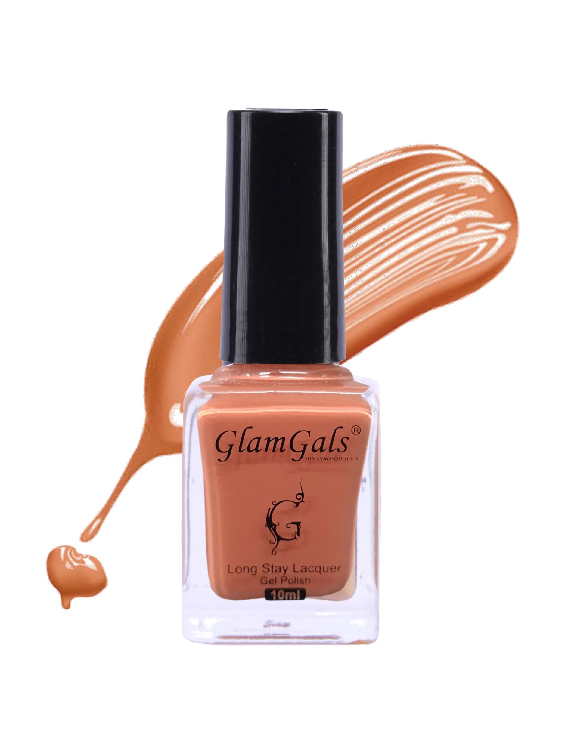 GlamGals Long Stay Lacquer,pastel Nail Polish ( Peachy Keen )