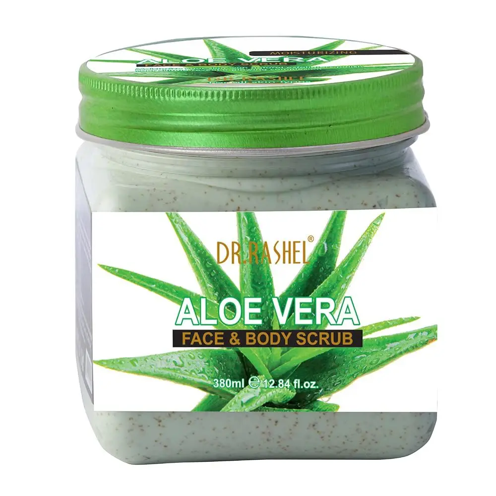 Dr.Rashel Moisturizing Aloe Vera Face and Body Scrub For All Skin Types (380 ml)