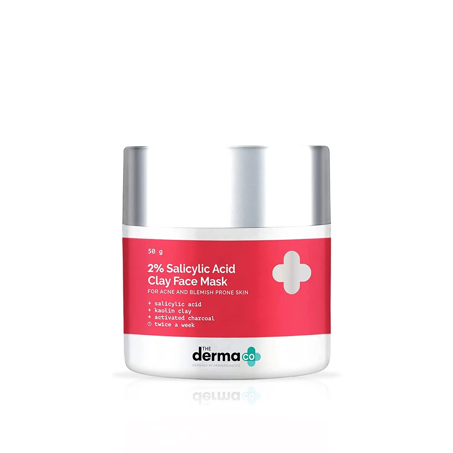 The Derma co.2% Salicylic Acid Clay Face Mask for Acne & Blemish Prone Skin (50 g)