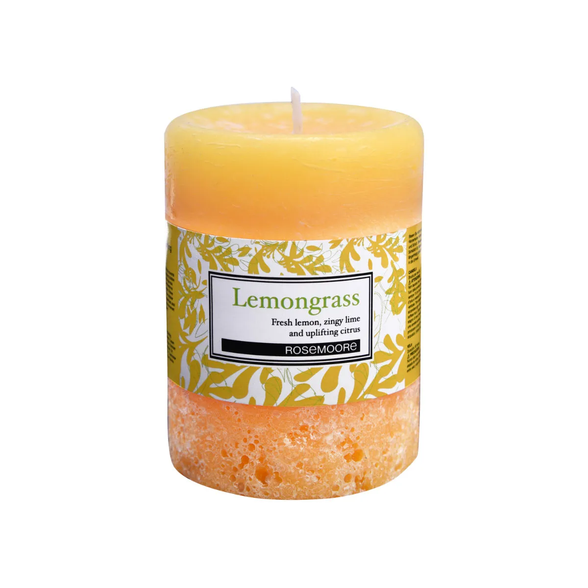 Rosemoore Scented Pillar Candle Lemongrass