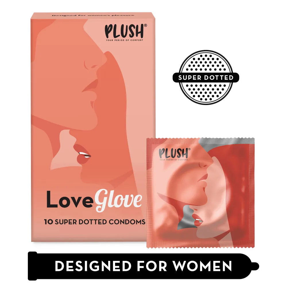 Plush Love Glove Super Dotted Condoms