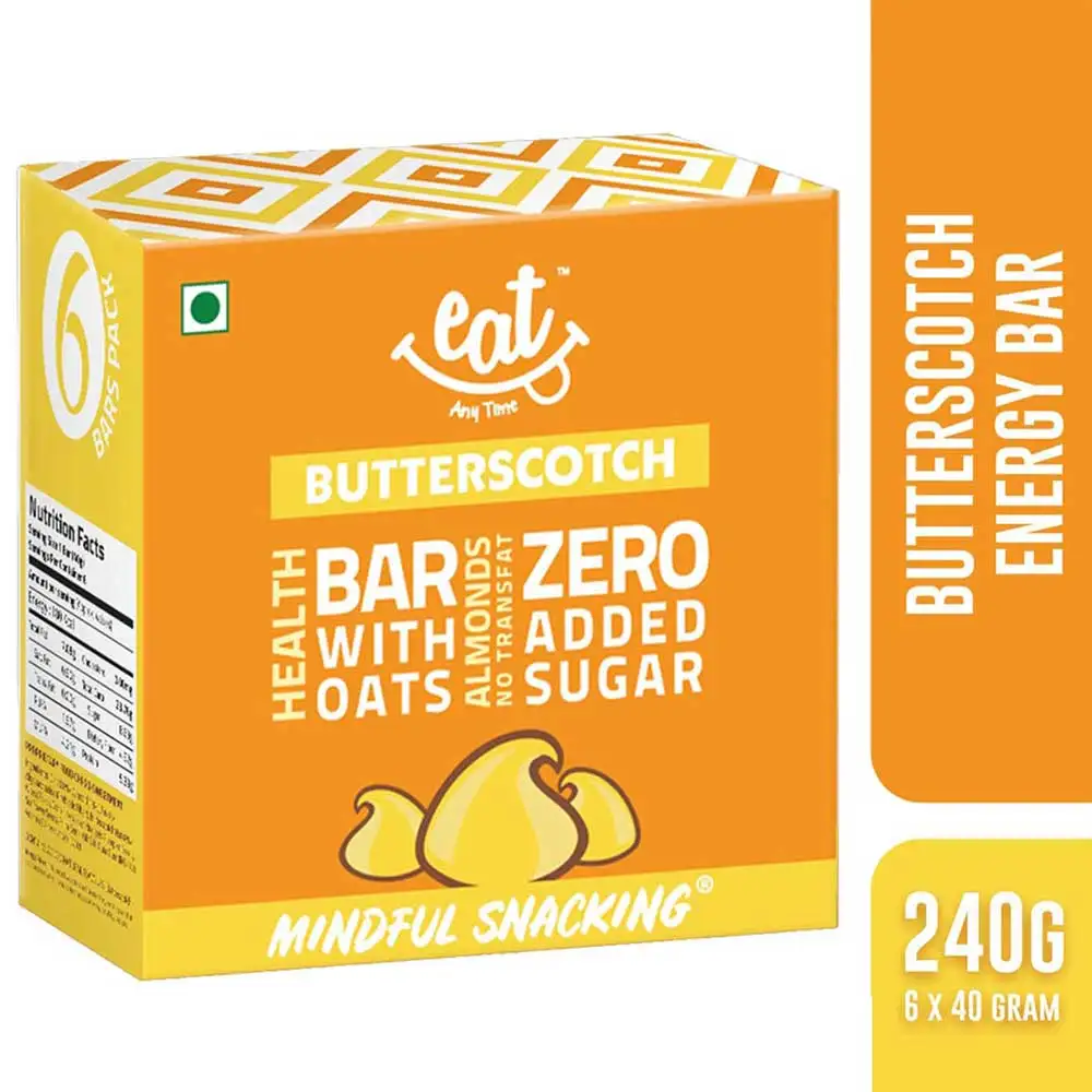 Eat Anytime Healthy Energy Bar,  6 Piece(s)/Pack  Butterscotch