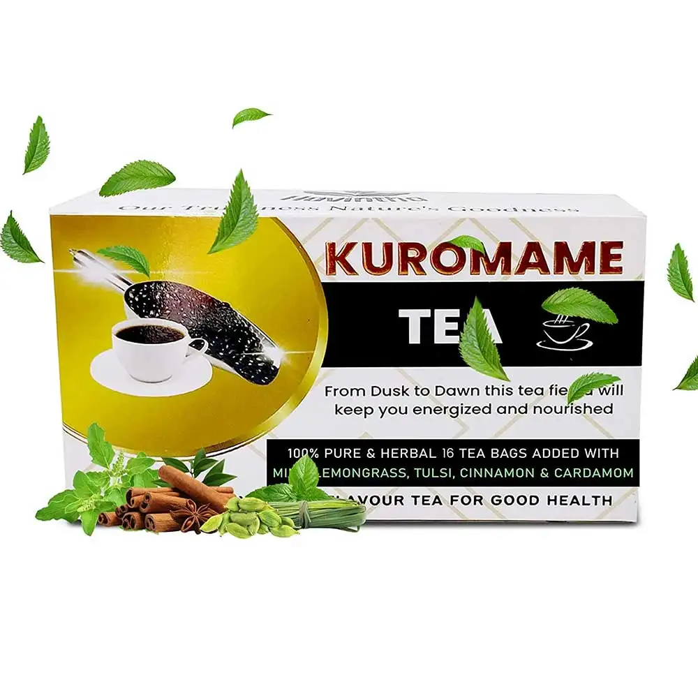 Havintha Kuromame Tea,  Mint, Lemongrass, Tulsi, Cinnamon & Cardamom  16 Tea Bag(s)