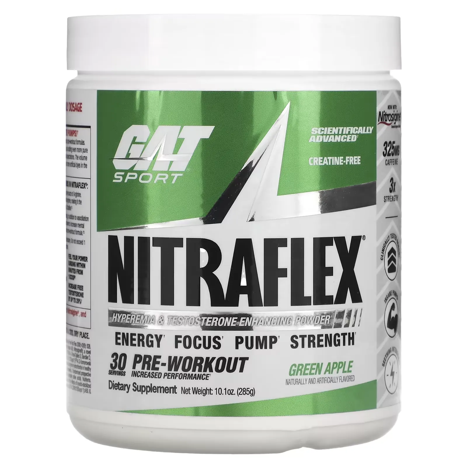 Sport, NITRAFLEX, Green Apple, 10.1 oz (285 g)