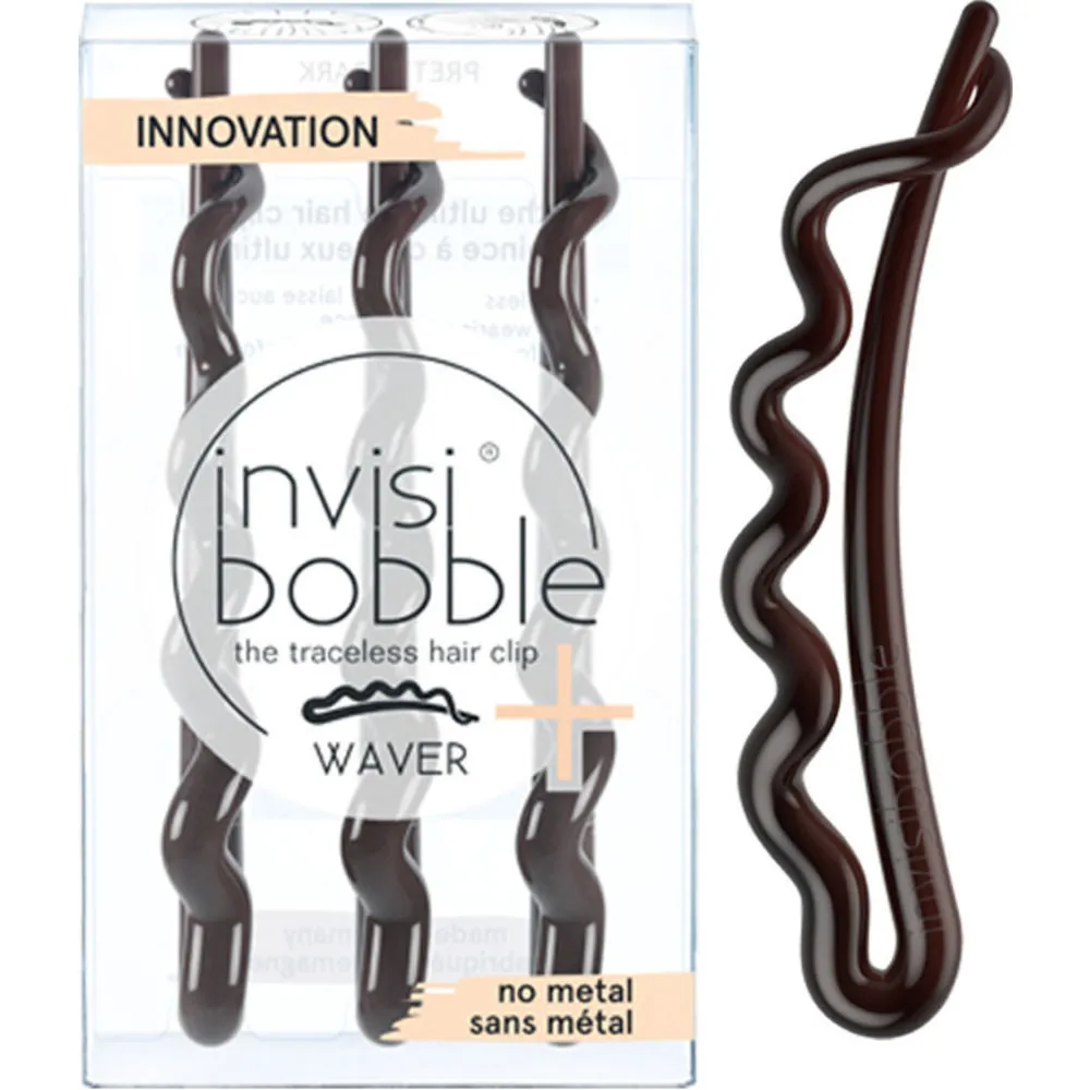 Invisibobble Waver Plus Hair Clip Pretty Dark , 3 Pack