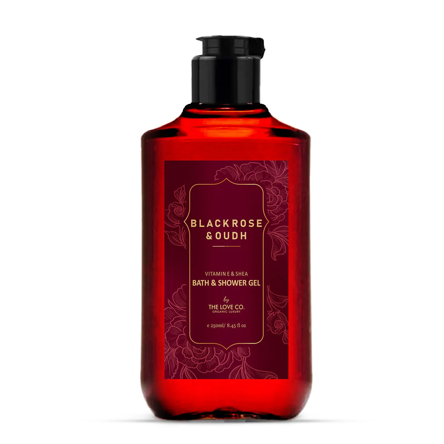 The Love Co. Mesmerising Black Rose And Oudh Foaming Body Wash Shower Gel