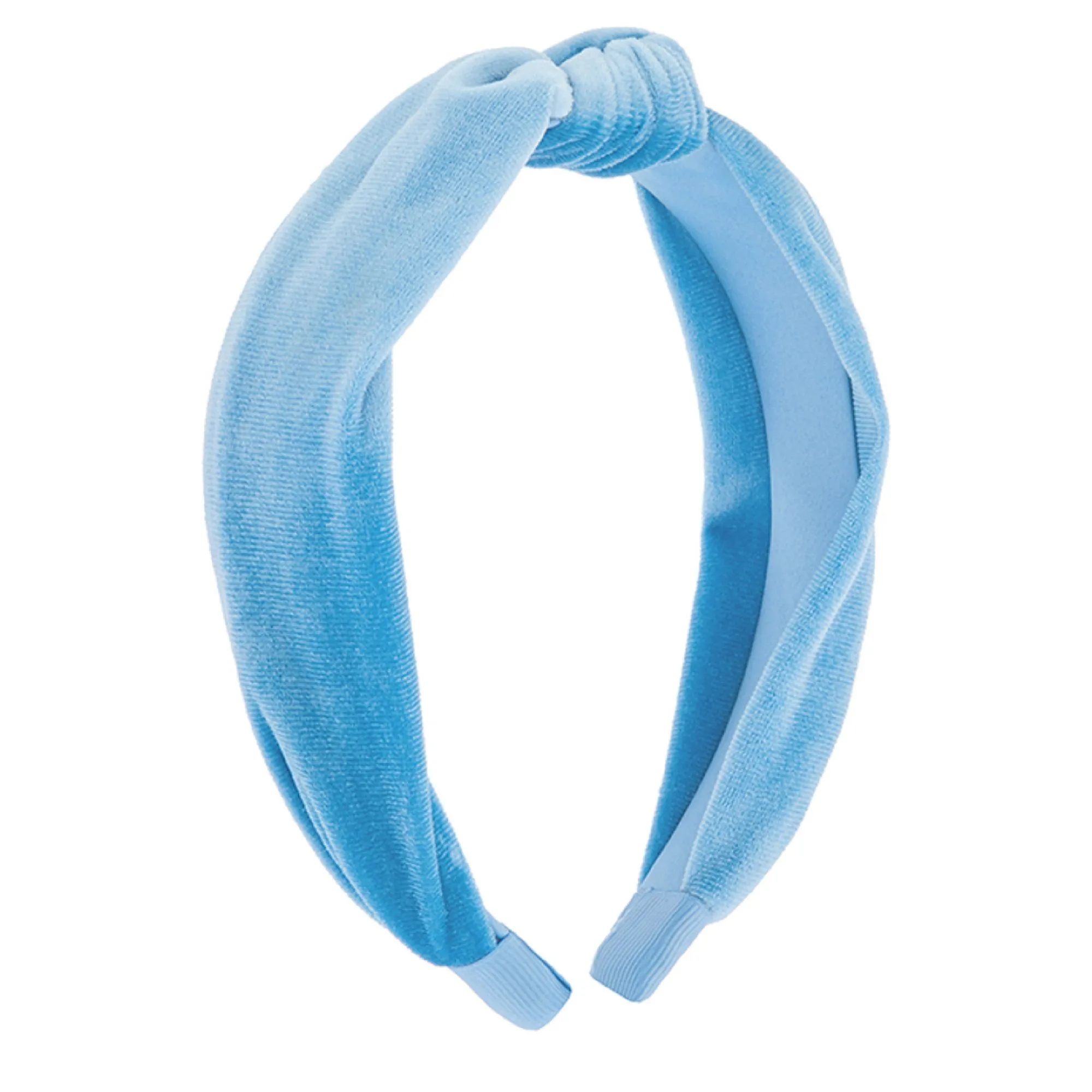 Accessorize London Women's Blue Velvet Knot Alice hair Band