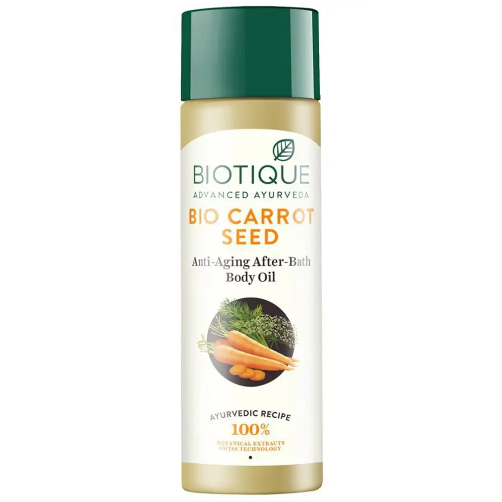 Biotique Bio Carrot Seed Body Oil,  120 ml  for All Skin Types