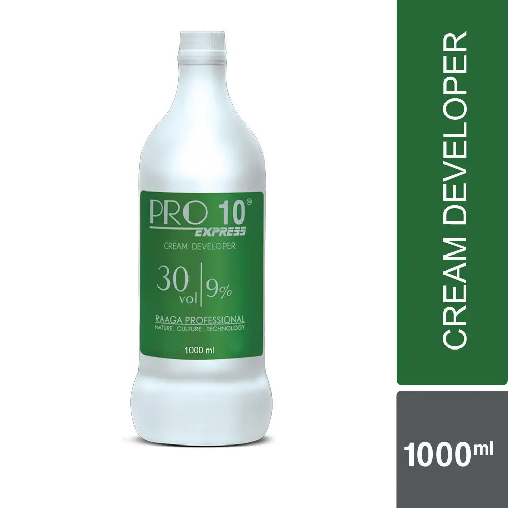 Raaga Professional Pro 10 Express 9% Cream Developer, 30 Vol, 1000 ml