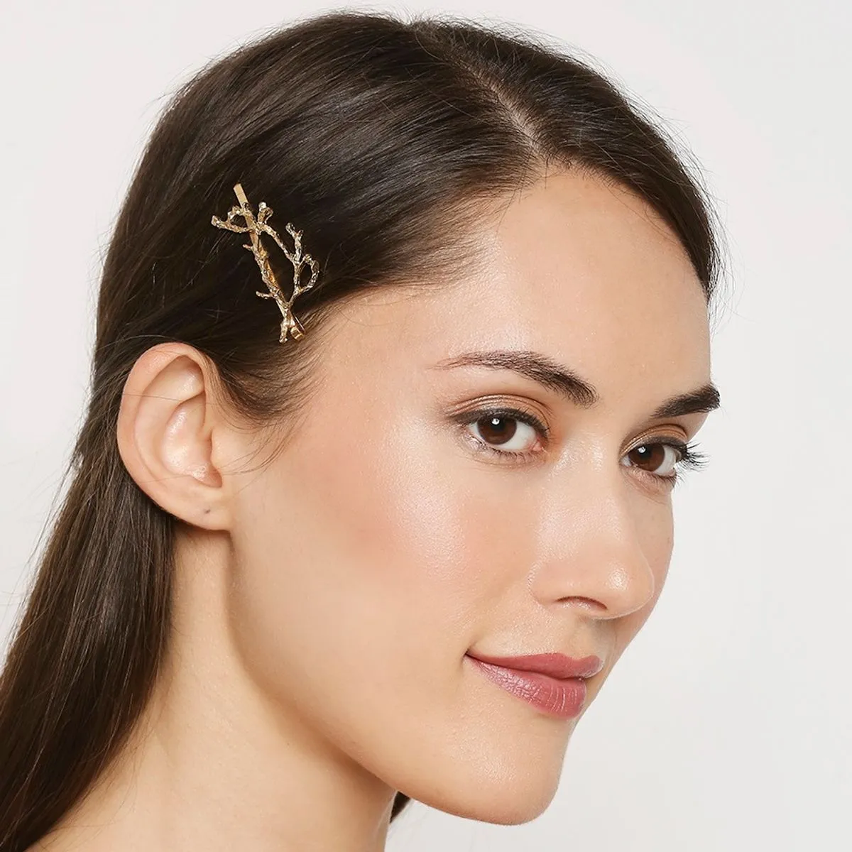 Fabula Gold Tone Fairy Branch Twigs Shape Hairpin/Hairclip