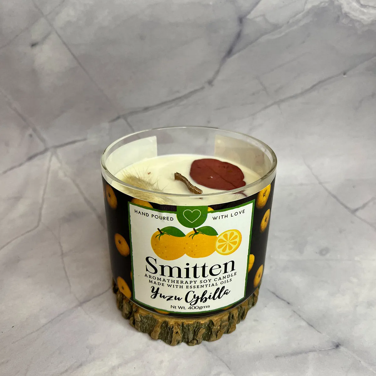 Smitten Aromatherapy Candle Yuzu Cybilla (400gms)