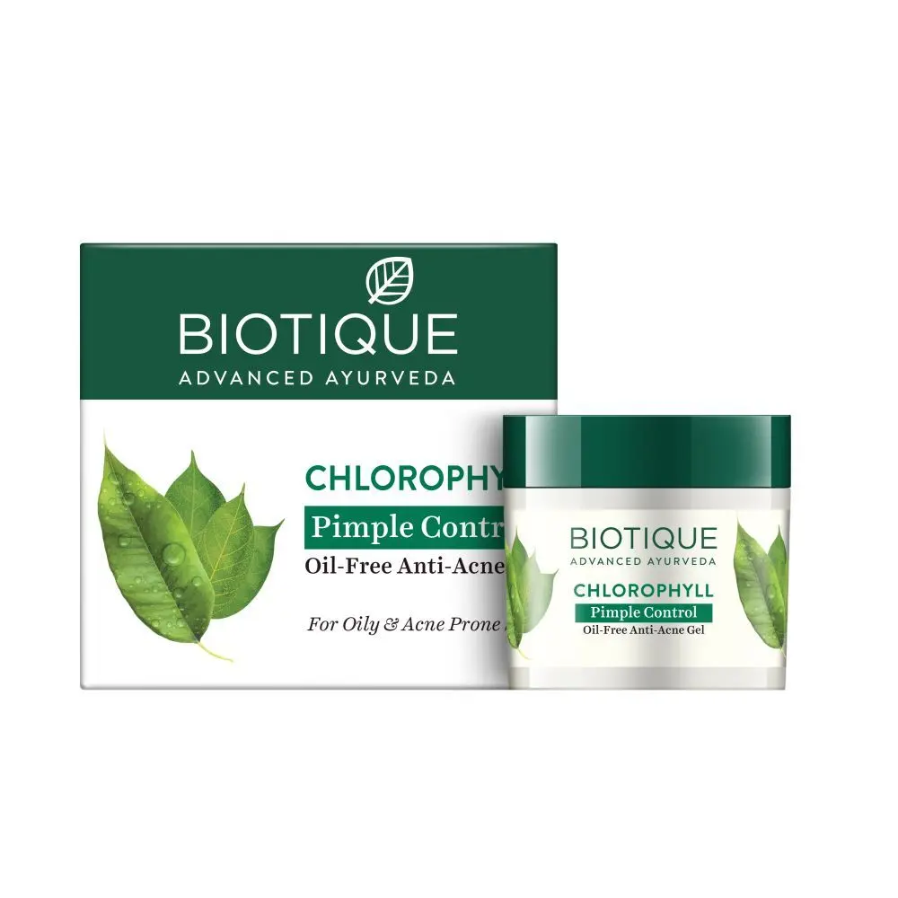 Biotique Chlorophyll Pimple Control Oil Free Anti Acne Gel 50gm