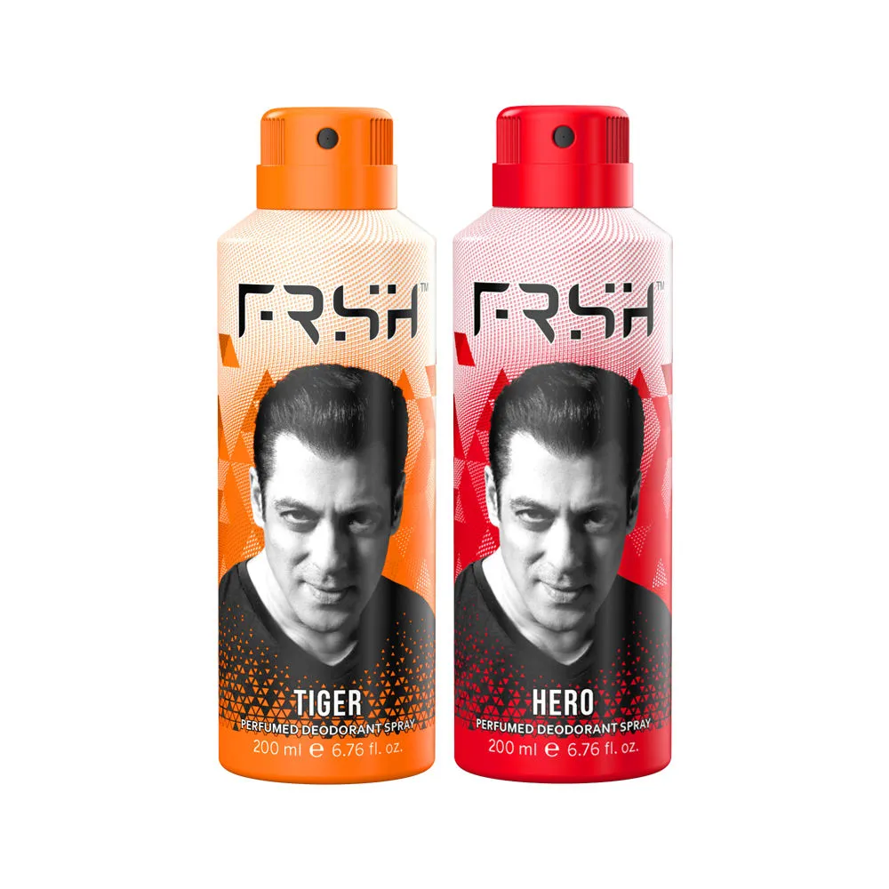 FRSH Deodorant Body Spray Tiger & Hero (Pack Of 2)