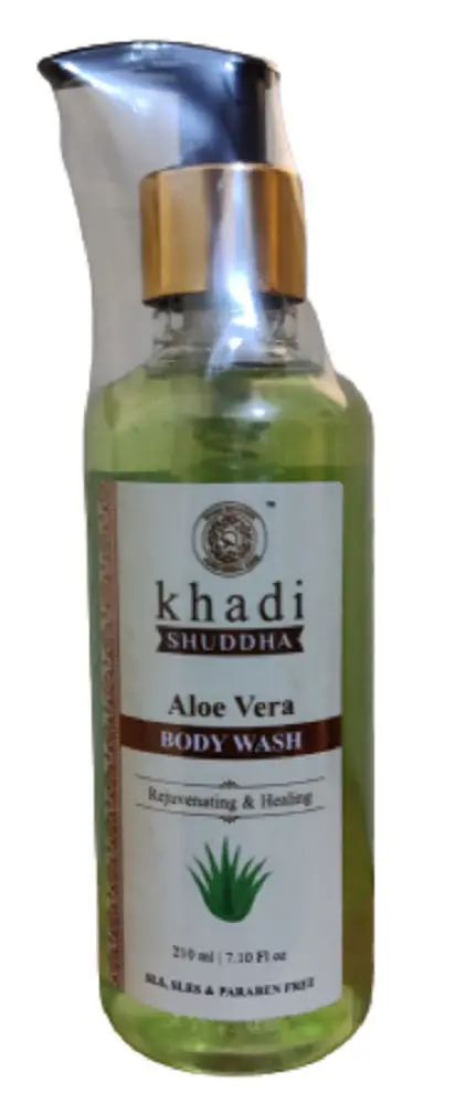 Khadi Shuddha Aloe Vera Body Wash Rejuvenating And Healing (Sls, Sles & Paraben Free) (210 ml)