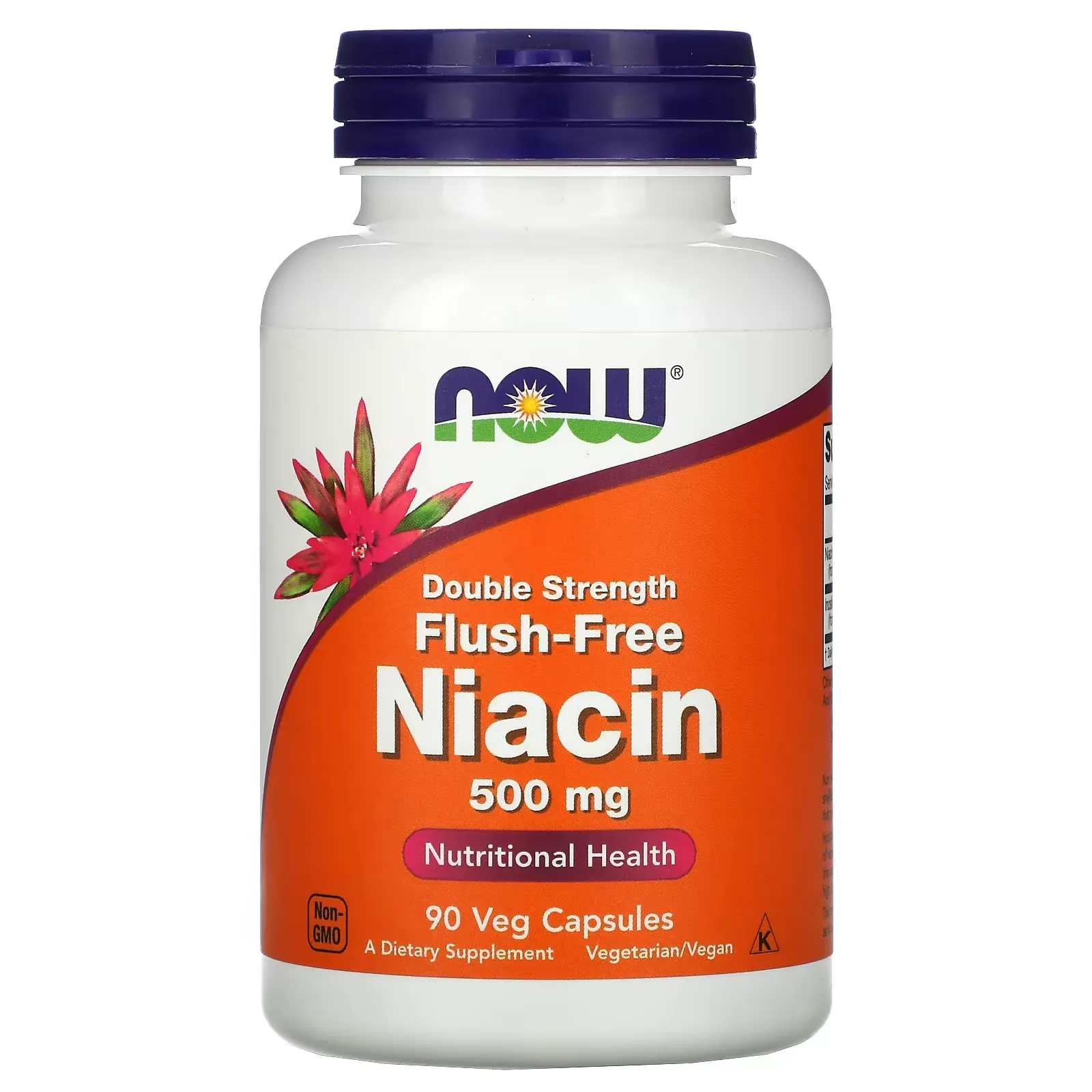 Flush-Free Niacin, Double Strength, 500 mg, 90 Veg Capsules