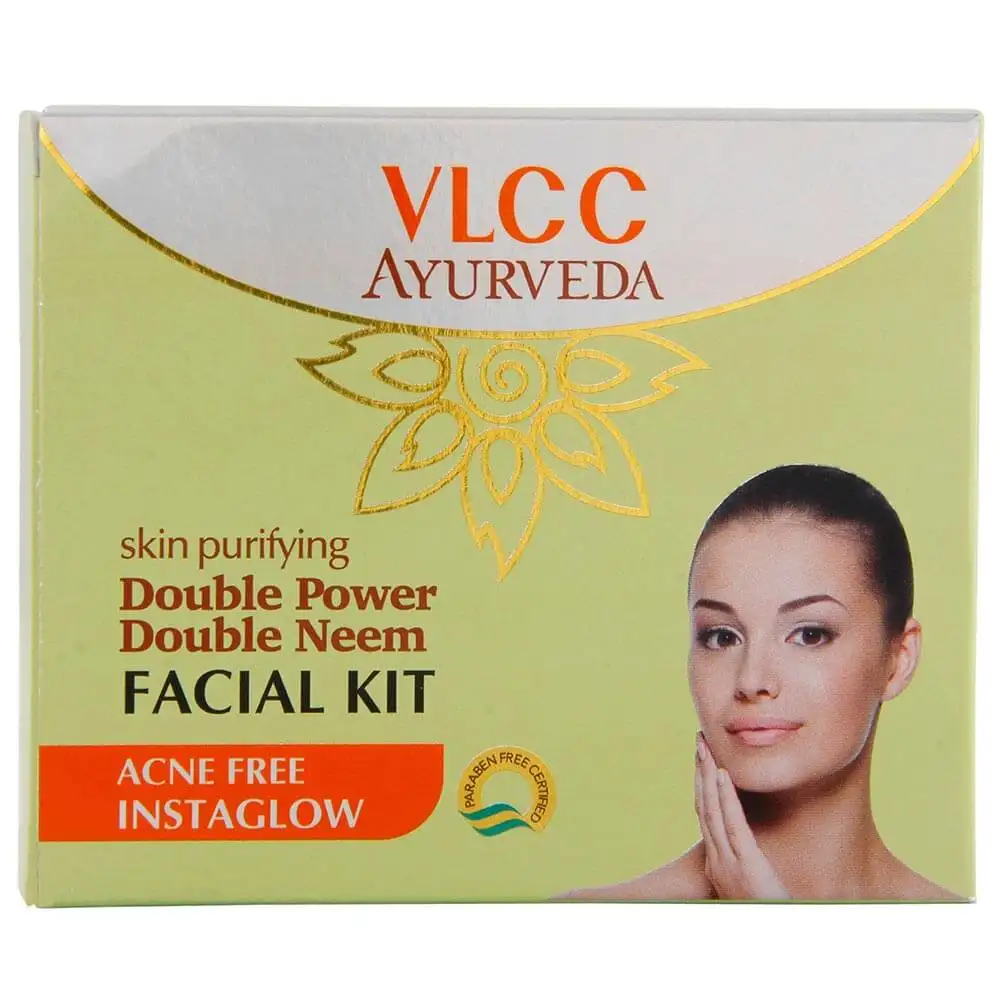 VLCC Skin Purifying Double Power Double Neem Facial Kit,  50 g  Acne Free Insta Glow