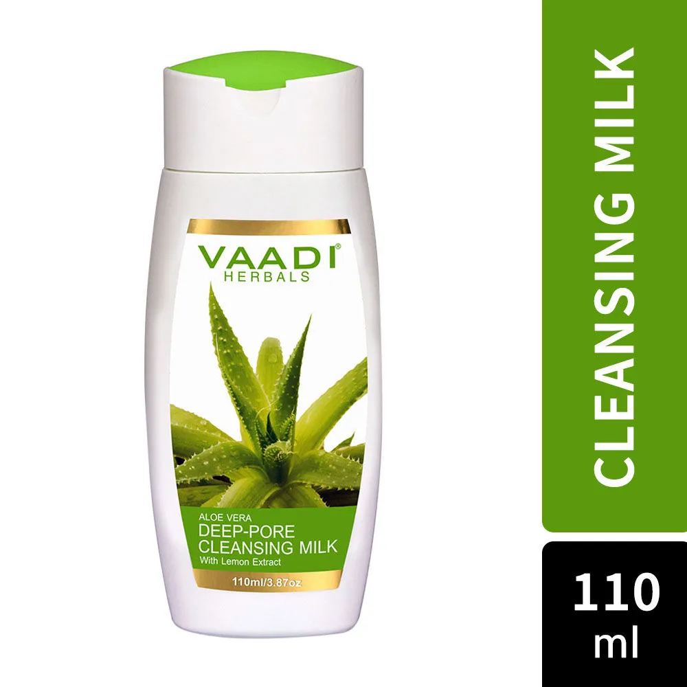 Vaadi Herbals Aloevera Deep Pore Cleansing Milk With Lemon Extract