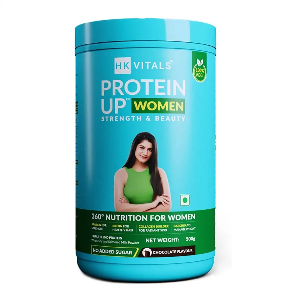 Healt HK Vitals ProteinUp Women Strength & Beauty,  1.1 lb  Chocolate, 100% VEG