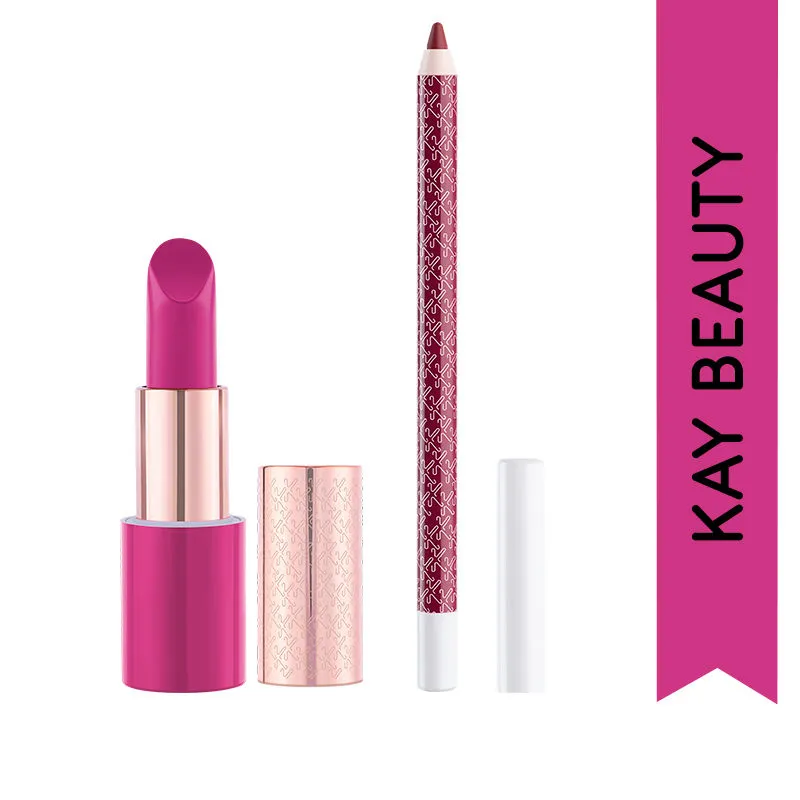 Get Party Ready With Kay Beauty Lip Liner - Dance Off & Matte Lipstick - Premier