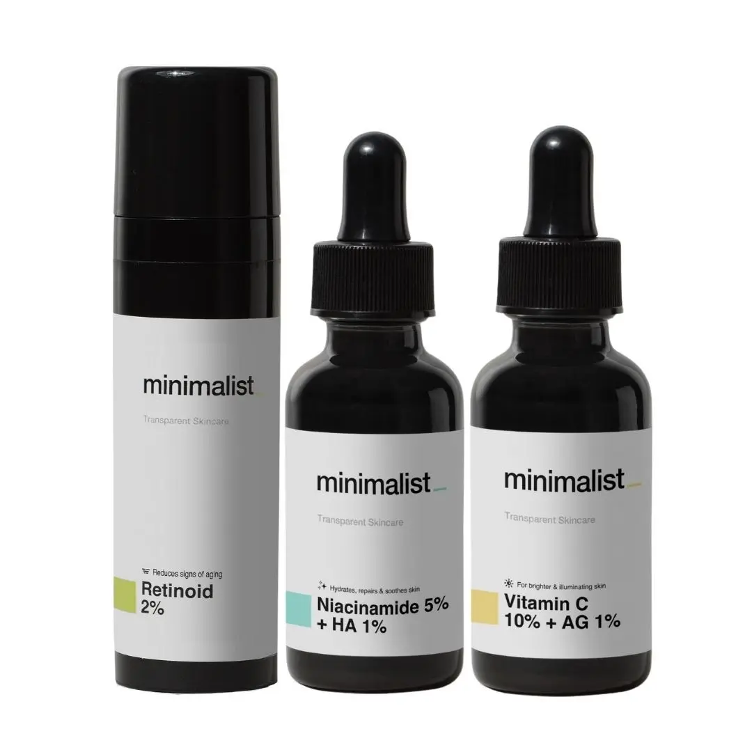 Minimalist Daily Multi- Vitamin (A, B3 & C) Dose For Skin Rejuvenation & Glow