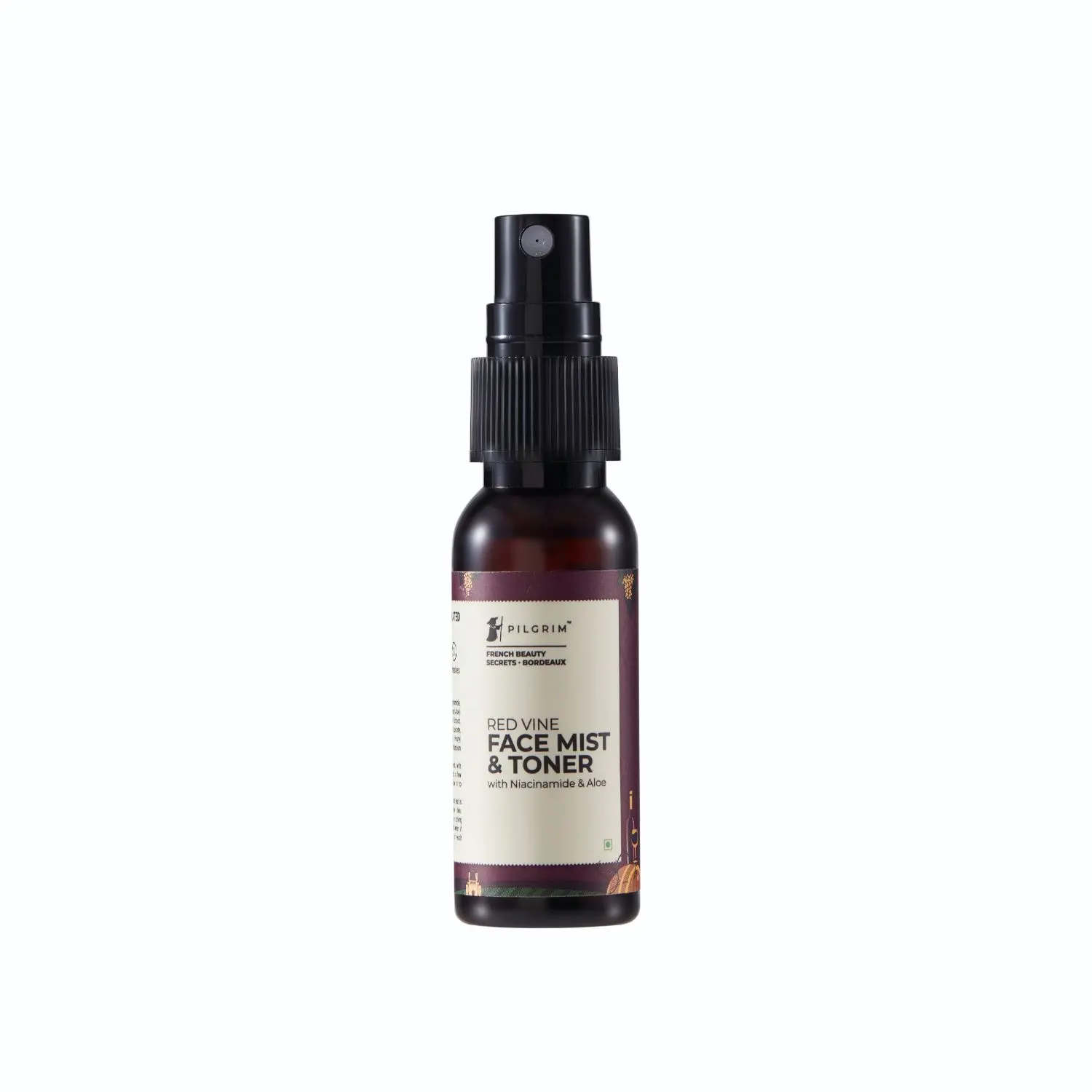 Pilgrim Mini-Red Vine Face Mist & Toner with Niacinamide (Vit. B3) & Aloe