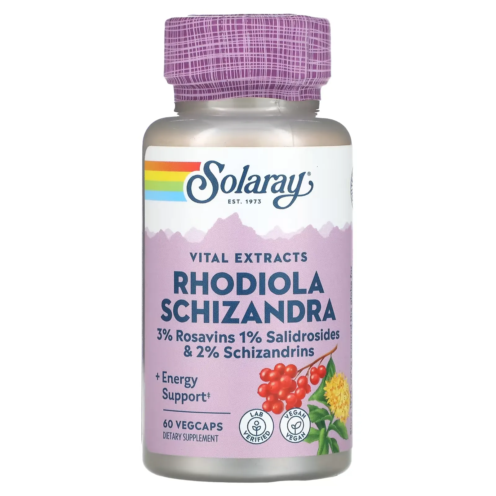 Rhodiola Schizandra Vital Extracts, 60 VegCaps