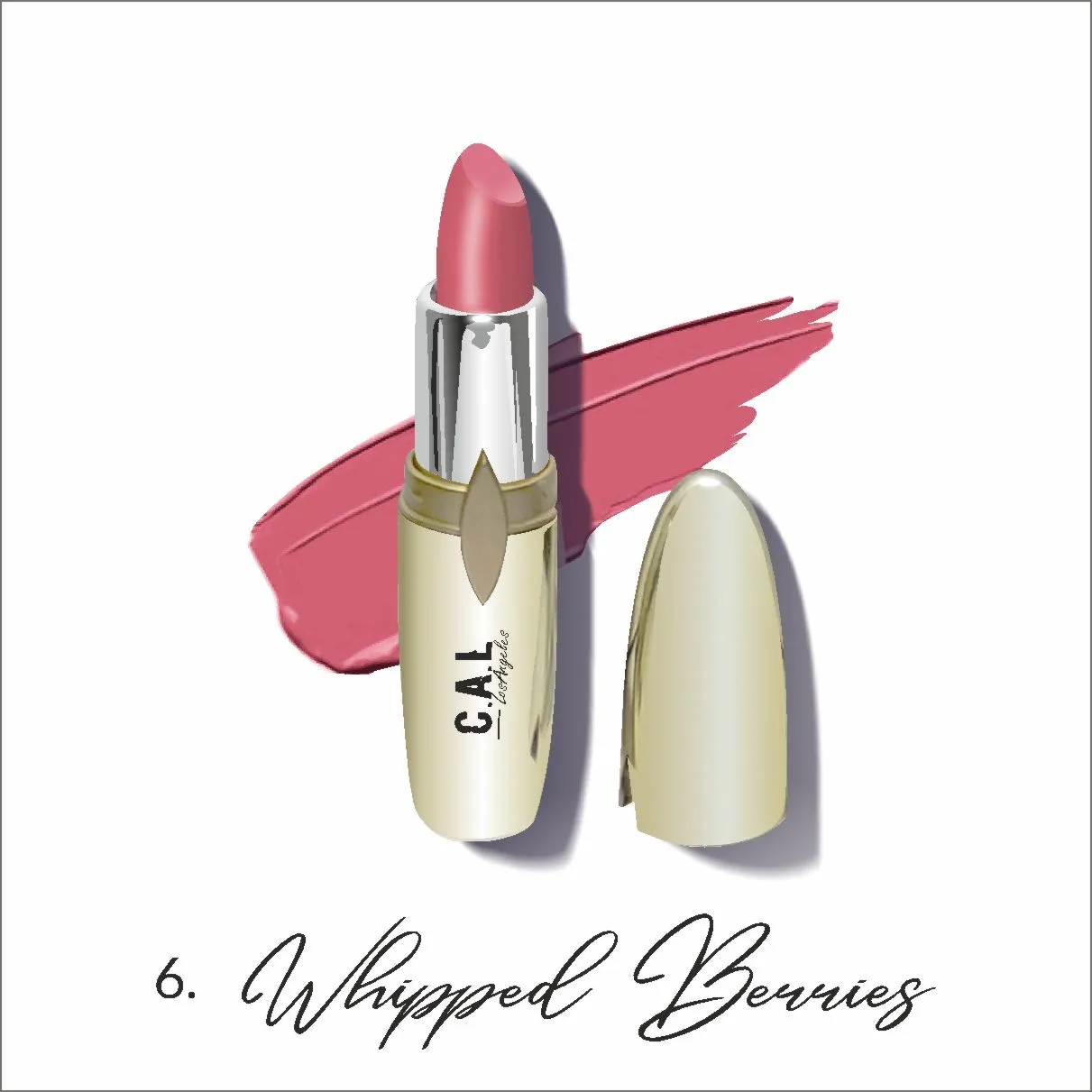 C.A.L Los Angeles Perfect Pout Lipstick - Whipped Berries