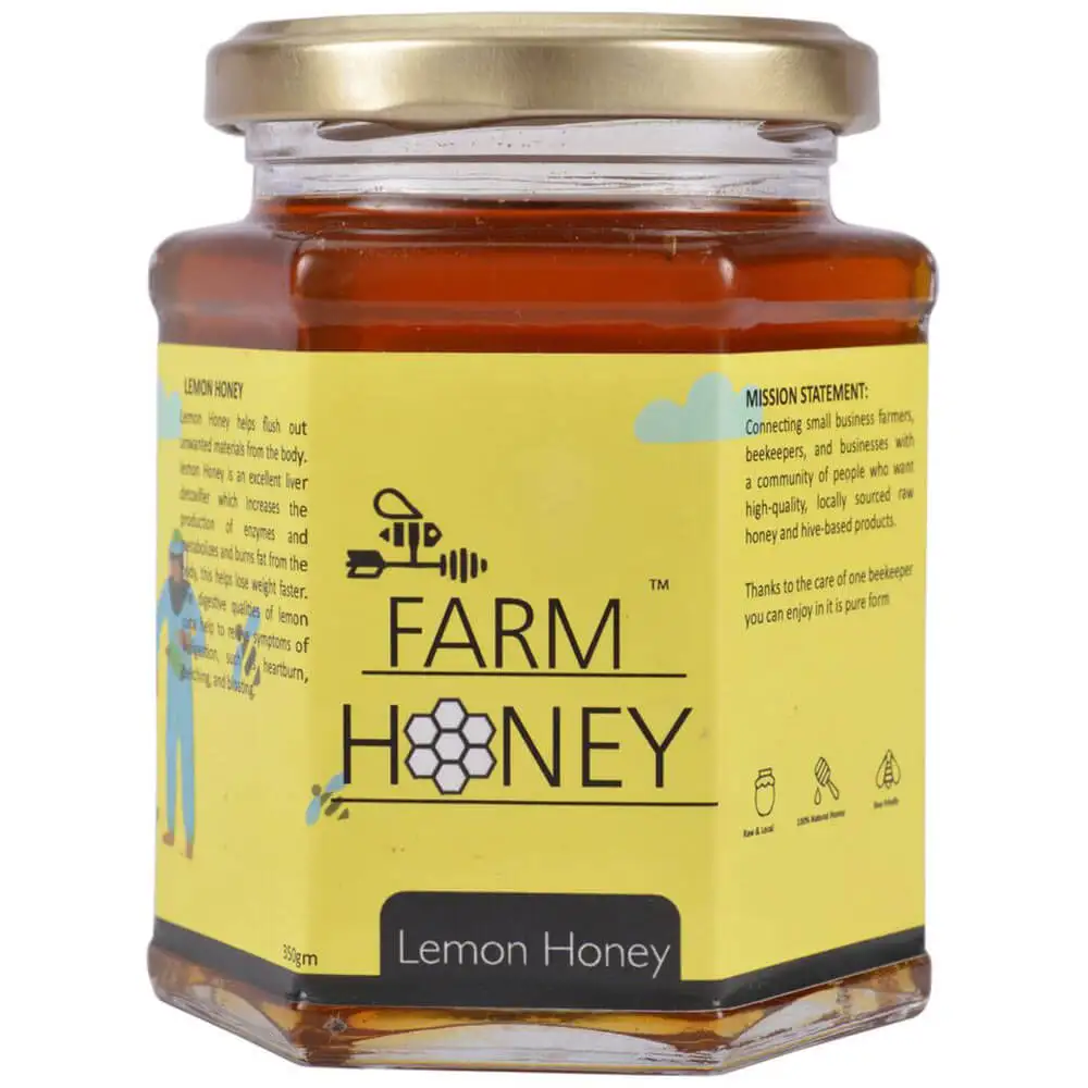 Farm Honey Lemon Honey,  250 g  Unflavoured