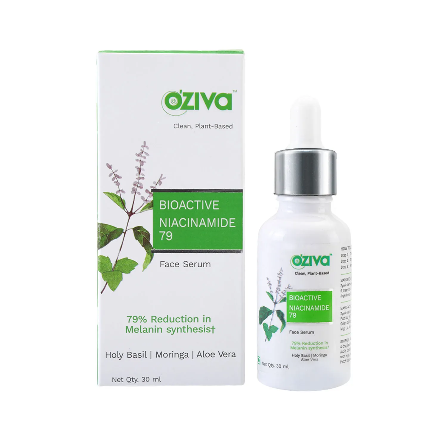 Oziva Bioactive Niacinamide79 Face Serum For Acne And Spot Correction