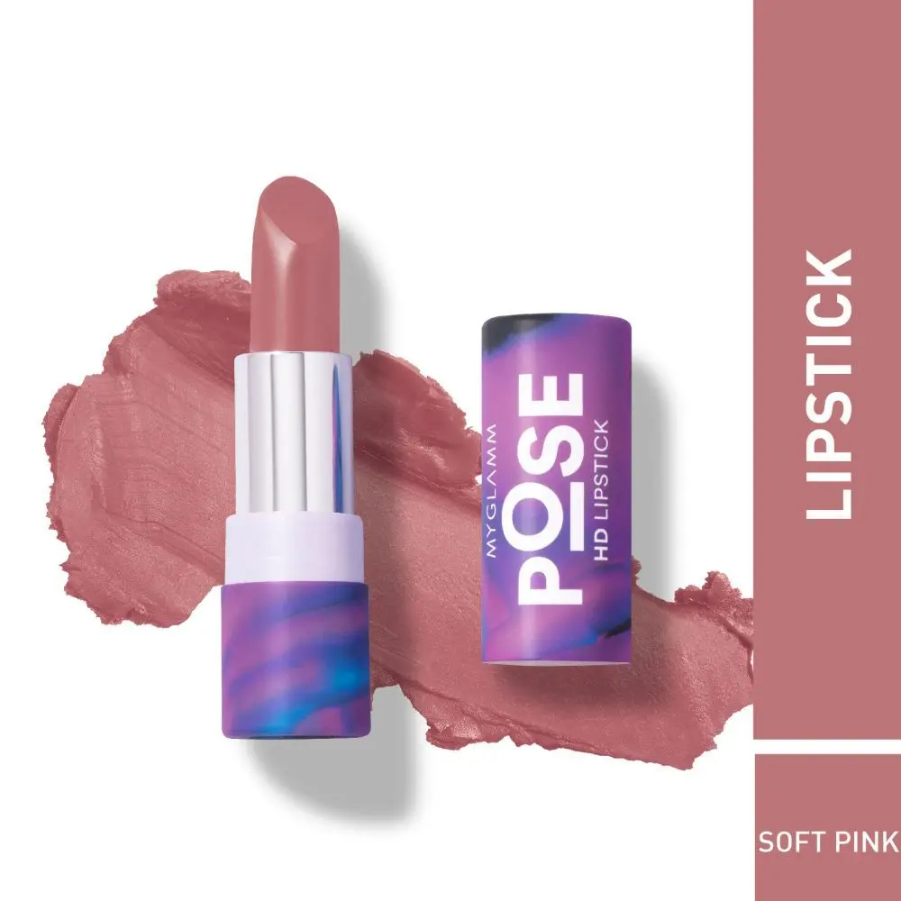 MyGlamm POSE HD Lipstick-Soft Pink-4gm